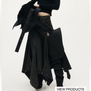 H&M Glenn martens Chic Asymmetrical Skirt